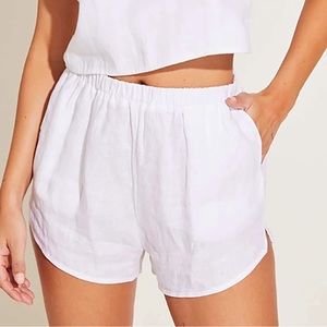 Vitamin A Tallows Linen Short - White EcoLinen